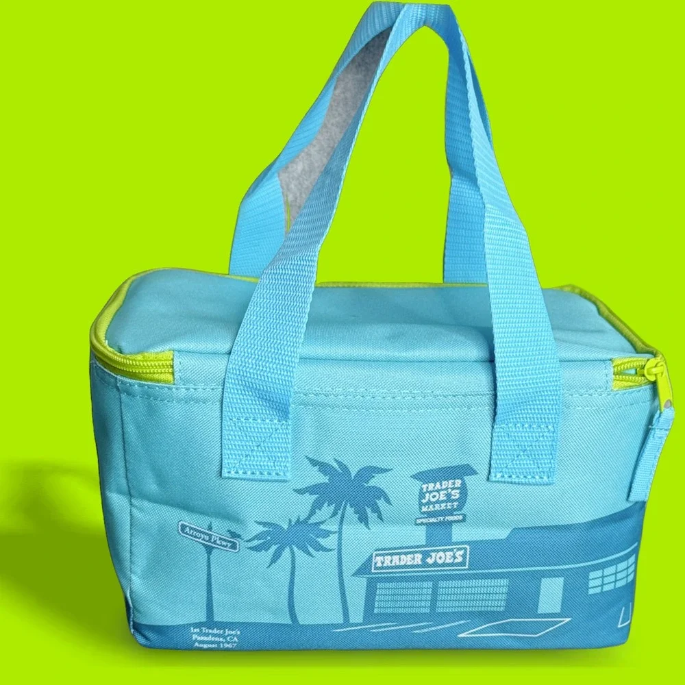 Trader Joes Insulated Lunch Bag Market Mini Tote NWT